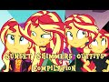 All Sunset Shimmers Outfits-Equestria Girls Series