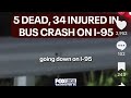5 ppl Dead 34 injured bad in Virginia bus wreck 😒 Civil War in the black community women kill men !