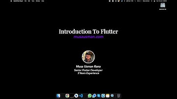 Introduction To Flutter | Learn Flutter Urdu #1 | Flutter Urdu/Hindi | Musa Usman & Co.
