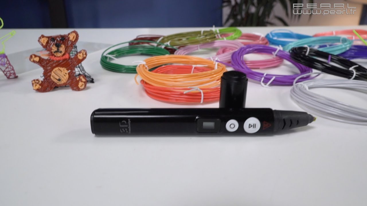 GROOFOO P1 Stylo 3D - Comprend un stylo 3D, 3 couleurs de départ de filament  PLA, un