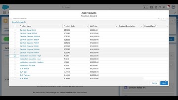 Add Products To An Opportunity