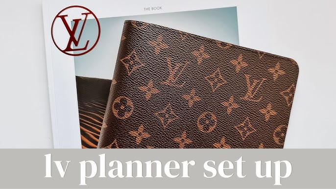 ⚡️New video⚡️ My New Awesome Louis Vuitton A5 Desk Agenda Planner in LV  Monogram Eclipse Outfitted with Cloth & Paper! Giveaway!! Link…