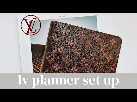 2021 Louis Vuitton Desk Agenda Planner Set Up