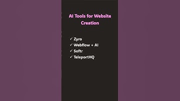 Ai Tools for website creation #website #webpage #nocode #nocodetools #aitools #webdesign