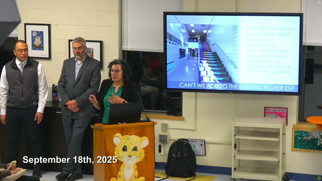 School Committee - Richer School Public Forum -September 18th, 2025
