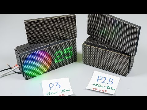 RGB светодиодный дисплей 64x32 P2-5-P3 в связке с Arduino