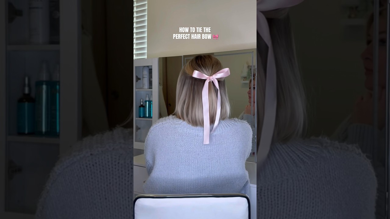 How to tie the perfect hair bow using a ribbon 