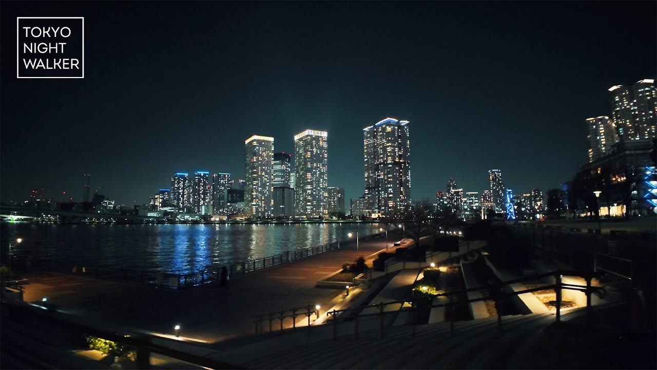 豊洲大橋 豊洲 湾岸エリア 夜景散歩 | 2023年12月 | 4K | Tokyo Night Walker