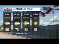 Morning First Alert Weather Show: Memorial Day forecast