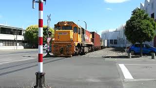 Wairoa Napier log train 620 coming into Ahuriri yards Napier New Zealand 19 01 2022