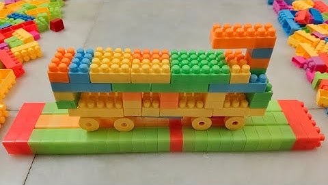 Satisfying DIY Train ASMR/ Building Blocks/block game/lego building fun#asmr#buildingblocks#lego
