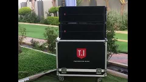T.I Pro Audio dual 10-inch line array in Botswana.
