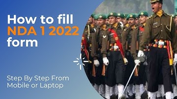 UPSC NDA 1 2022 Online Form | UPSC NDA 1 Form Fill Up 2022 | How to Fill NDA Form Online 2022