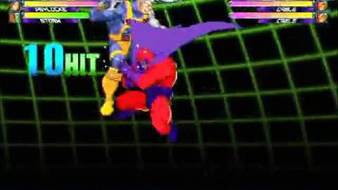 MvC2 - Magneto Air-To-Ground (Solo)