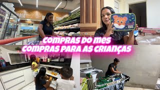 PRIMEIRAS COMPRAS DO MÊS//COMPRAS PARA AS CRIANÇAS//ORGANIZAÇÃO DAS COMPRAS DE MARÇO 