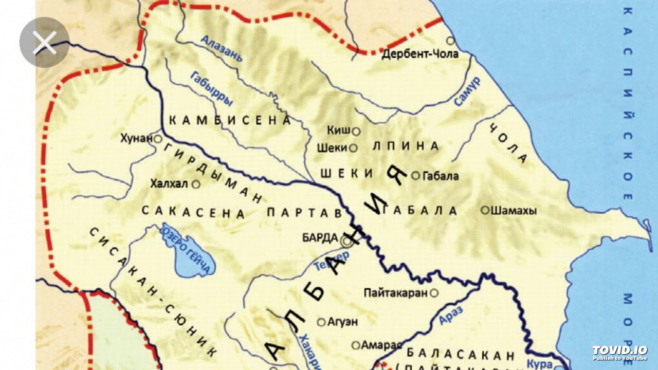 История азербайджана карта