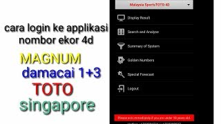 aplikasi software kecil untuk kira dan analysis nombor 4d cara daftar screenshot 5