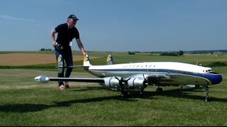 3X L-1049 Lockheed Rc Super Constellation Model Airplanes Fly In Formation
