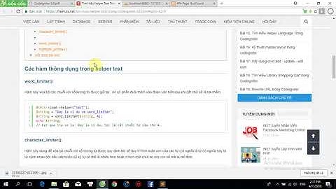 Bài 14 Tìm Hiểu Helper Text Trong Codeigniter