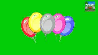 Green screen balon | Balon gerak | Animasi green screen balon | animasi balon
