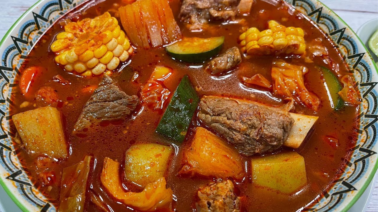 Descubrir 55+ imagen caldo de res rojo receta mexicana