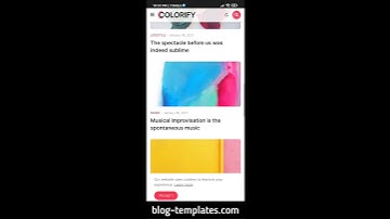 #Colorify #Blogger #Template. | blog-templates.com