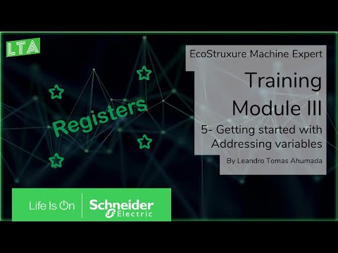 EcoStruxure Machine Expert Training - M3.5 Getting started with Addressing variables