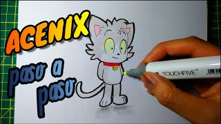 How to draw ACENIX from MIKE'S DUDE easily STEP by STEP | Drawing the COMPAS cls artz