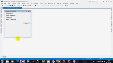 Read the Computer RAM Information in VB NET 2012