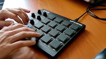 Akai MPD218 + Addictive Drums Test sample