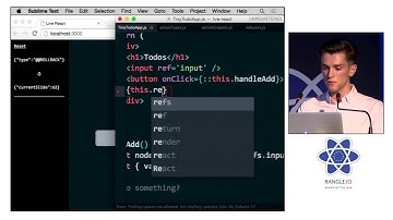 Dan Abramov - Live React: Hot Reloading with Time Travel at react-europe 2015