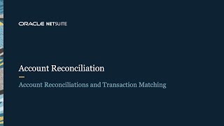 NetSuite Account Reconciliation