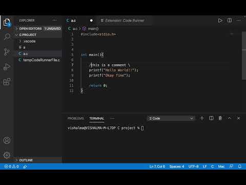 line slicing in C