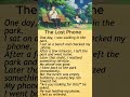 Lost Phone Story | Learn English Through Stories