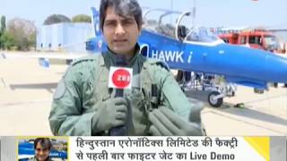 DNA test from sky high; Sudhir Chaudhary flies HAL's Hawk aircraft