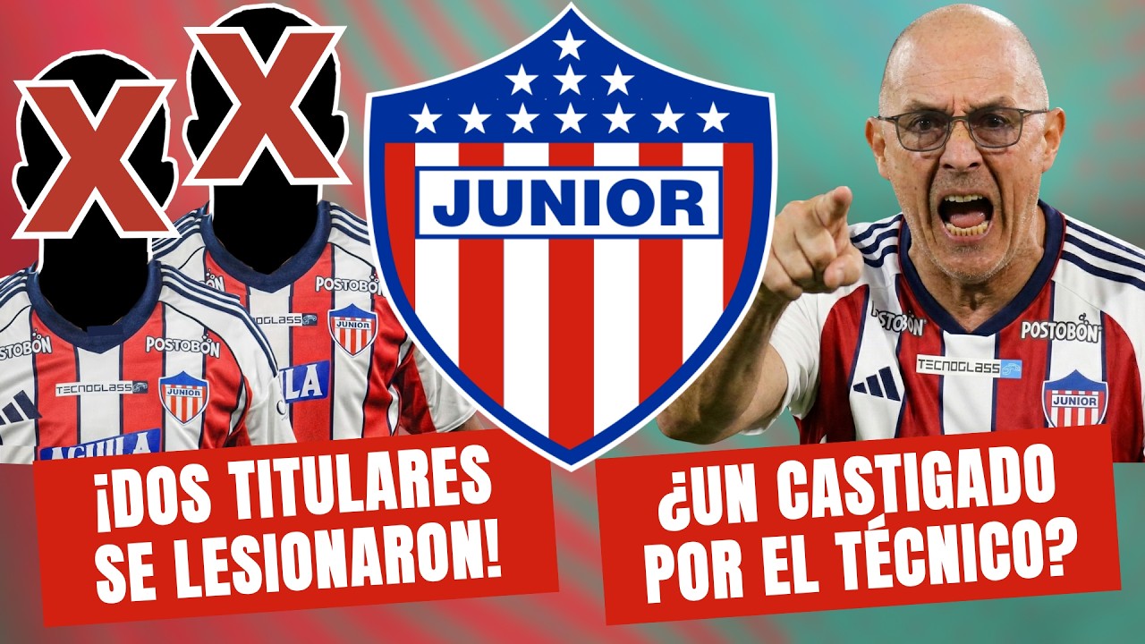 ¡2 TITULARES LESIONADOS EN JUNIOR! ¿JUGADOR CASTIGADO? ¿Cuál Será el Once vs Nacional? | #100Tiburon