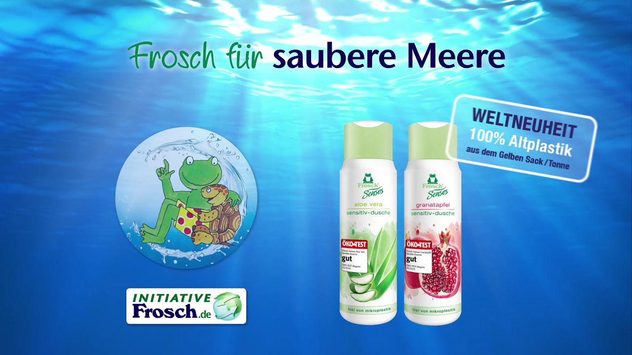 Frosch Fur Saubere Meere Duschgel Flaschen Aus 100 Altplastik Youtube