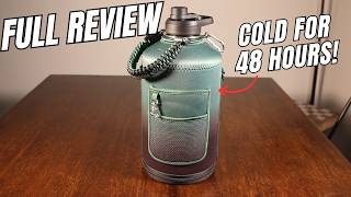 Best 64oz Insulated Water Bottle Review | Keeps Drinks Cold 48H & Hot 24H