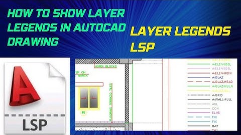How to show layer legends in autocad drawing