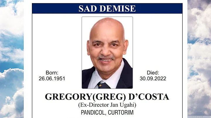 Gregory (Greg) D'Costa | Funeral Mass Live | 2nd o...