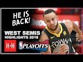Stephen Curry Full Series Highlights vs New Orleans Pelicans 2018 Playoffs WSCF - Injury RETURN!
