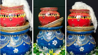 Easy Janmashtami Decor Idea | Matki/Kalash Decoration | Indian Festival | Creative Diaries Diy