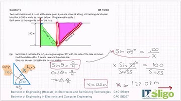 Trigonometry 2020 Q5 Paper 2 Leaving Cert Ordinary Level Maths