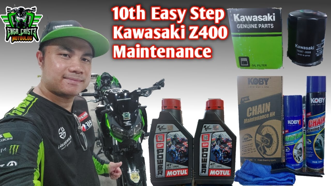 Kawasaki Z400 Maintenance D.I.Y. Change Oil Change Oil Filter