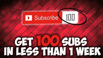 How To Get Your First 100 Subscribers In less than ONE WEEK !