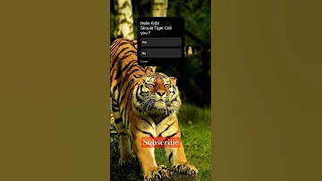 Tiger Wants To Call You Can He Ringtone Ytshorts Kidsfun Catshorts Tiger 