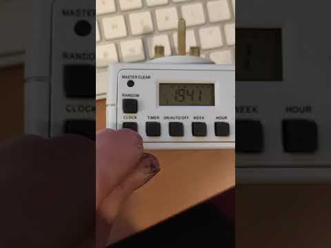 Digital Socket Timer - On off  settings