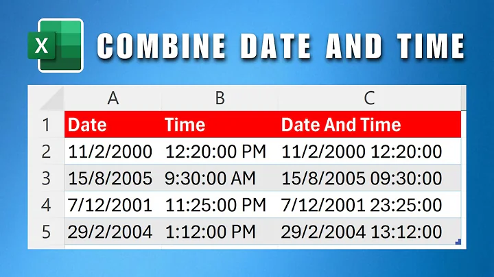 How To Combine Date And Time Columns In Excel 2025