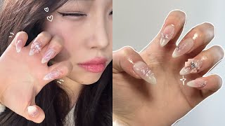 let's do xiaohongshu inspired nails at home ౨ৎ⋆˚⋆ (asmr nail prep, gelx application, blush nails)