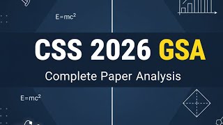 CSS 2026 General Science and Ability Paper analysis